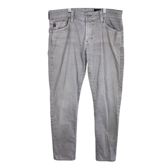 Adriano Goldschmied AG The Tellis Modern Slim Gray Corduroy Pants Men's 30 x 34 - Picture 1 of 9